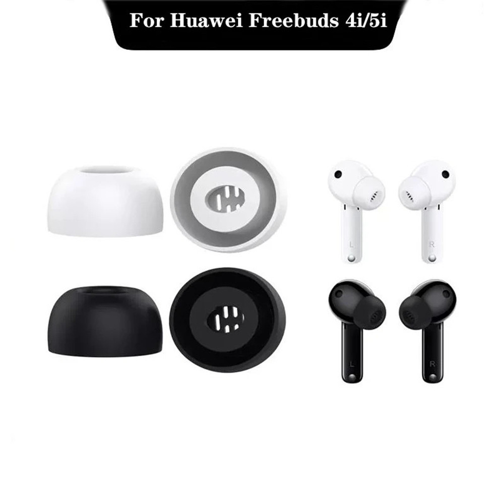 3 คู่ Eartips หูฟังซิลิโคนสําหรับ Huawei Freebuds 4i/5i ครอบคลุมยางแผ่นรองหูฟังหมวกเบาะ Eartips หูฟังอุปกรณ์เสริม