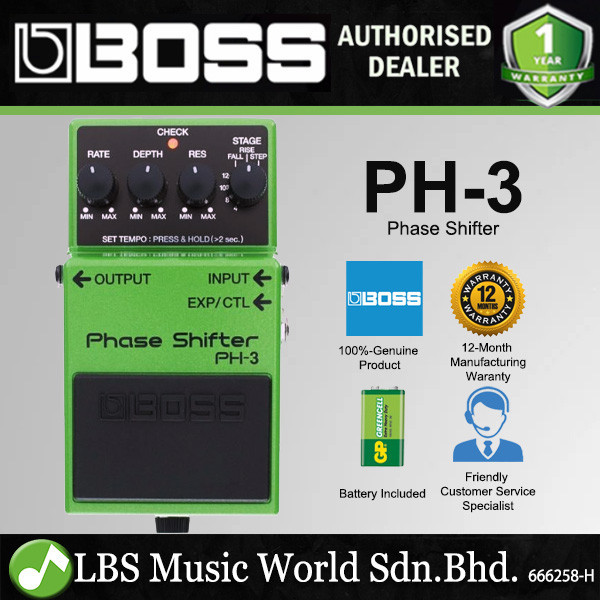 Boss PH-3 Phase Shifter Guitar Effect Pedal Foot Switch Processor (PH3 PH 3)
