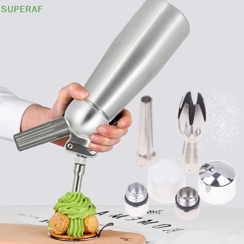 Superaf 1 PC 6 สไตล์ Whip Cream Dispenser Part Whipped เคล็ดลับติดตั้งปาก Foamer ฝาครอบผู้ถือครีม Foamer ปากตกแต่งร้อน