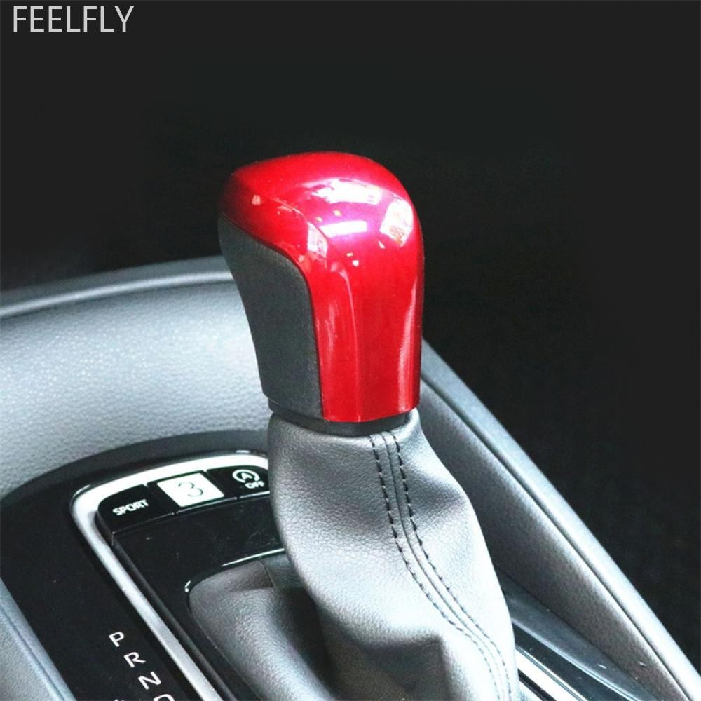 Feelfly เกียร์รถคันเกียร์ Shift Knob Cover Trim ABS ตกแต่งสําหรับ Toyota Corolla 2019 2020 F8Y8