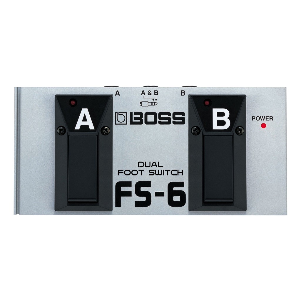 BOSS Roland Dual Foot Switch FS-6 สีเงิน รูปแบบที่ไม่รู้จัก FS-6 สินค้าใหม่แกะกล่องและถูกต้องตามกฎหม