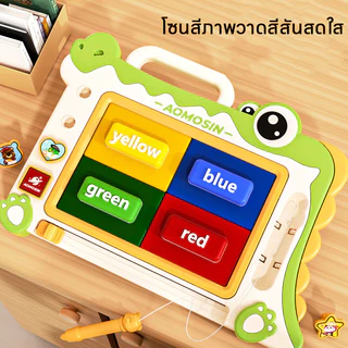 BHQ กระดานวาดรูป 4สี กระดานเขียนลบได้ กระดานแม่เหล็ก ช่วยฝึกเด็กในการเขียนและวาดภาพ ของเล่นเด็ก