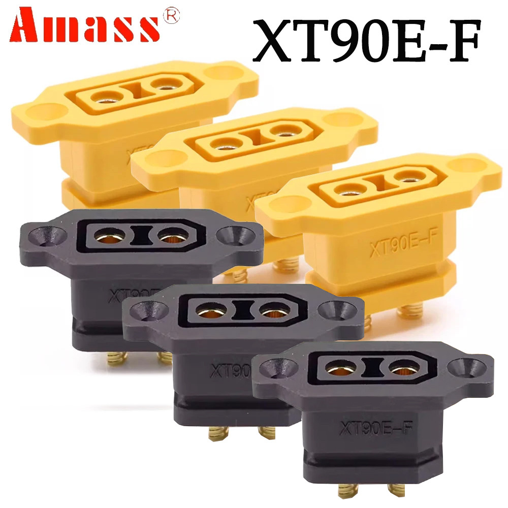 1pcs Amass XT90E-F XT90 XT90E 500V 30A ปลั๊กหญิง Gold-plated แบตเตอรี่สําหรับ RC รถเครื่องบินเรืออุป