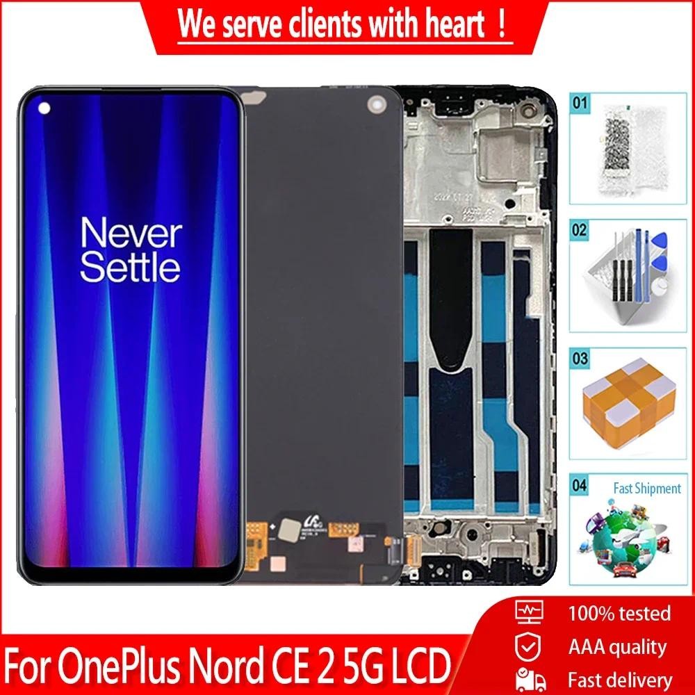 6.43 "สําหรับ OnePlus Nord CE 2 5G จอแสดงผล LCD Touch Screen Digitizer แผงสําหรับ 1 + Nord CE2 IV220