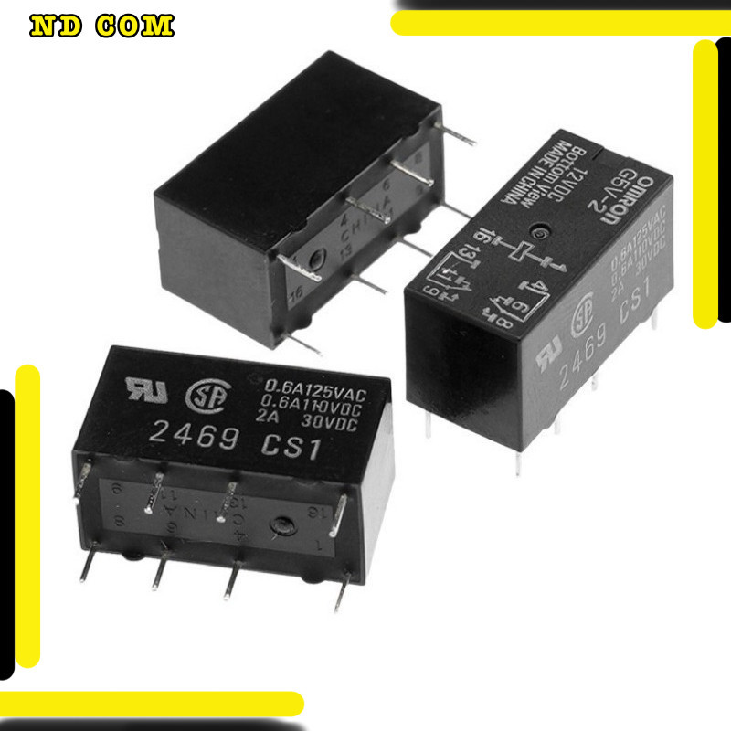 สุดคุ้ม! รีเลย์ G5V-2    5VDC 12VDC 24VDC 48VDC DC5V 12V 24V 8 Pin สินค้าพร้อมส่ง ร้านในไทยของมือ1