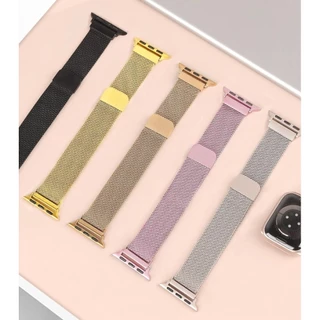 สายรัดสแตนเลส Milanese for IWatch Apple Watch Ultra 3 2 49 มม Series 11 10 9 8 7 46 มม 42 มม 41 มม 38 มม 40 มม 45 มม
