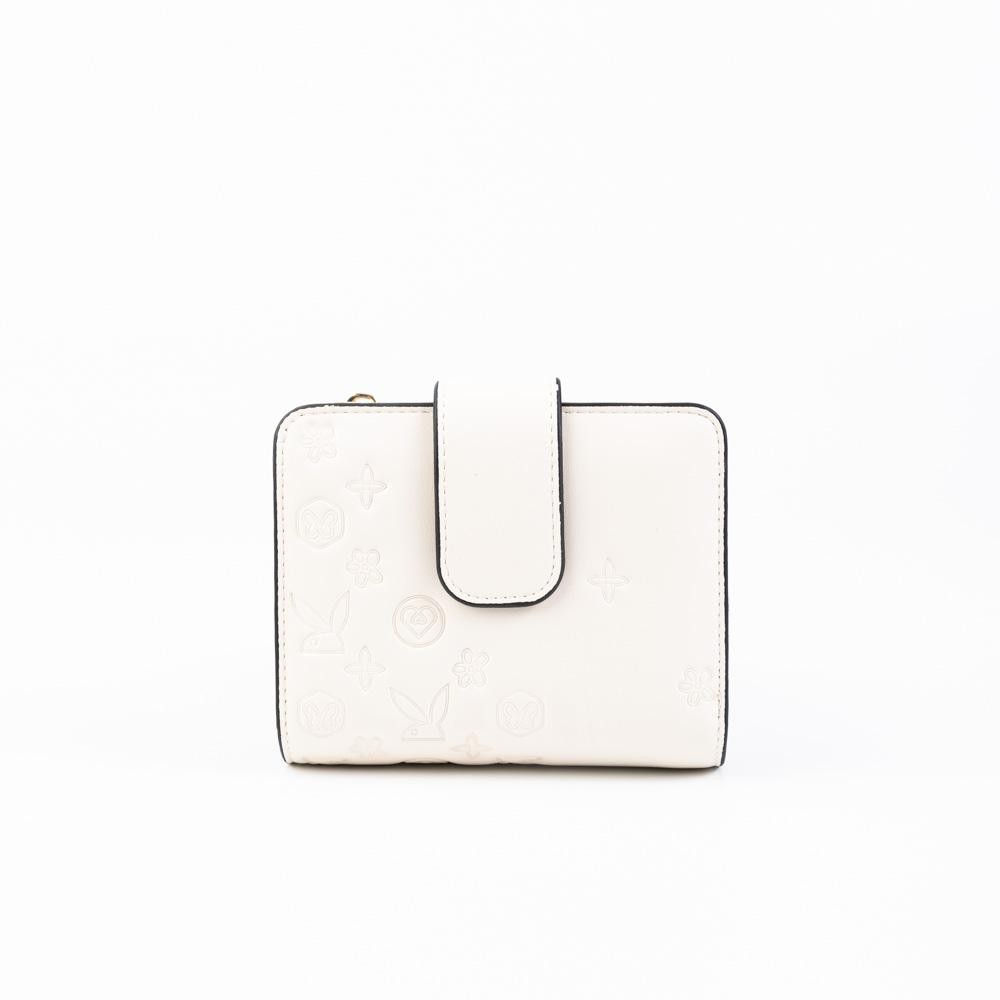 PLAYBOY รุ่น Muse Women's Wallet Bag กระเป๋าสตางค์ใบสั้น รหัส ST-WA251PB109 ปั้มลายโลโก้ มี 2 สี