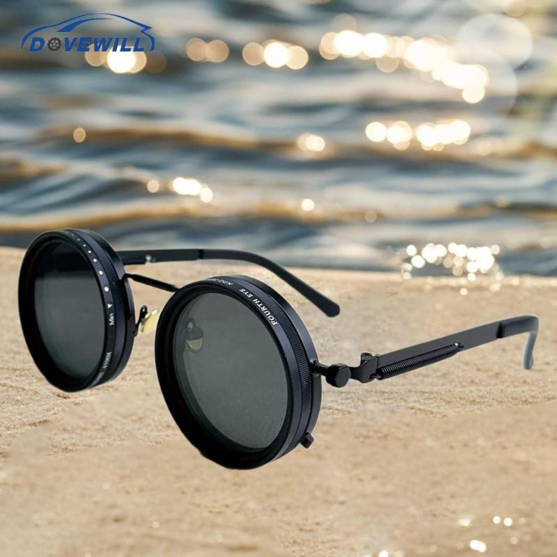 [Dovewill] แว่นกันแดดแบบปรับได้แว่นตาโพลาไรซ์ทรงกลมสําหรับตั้งแคมป์กีฬากลางแจ้ง - รูปที่ 5