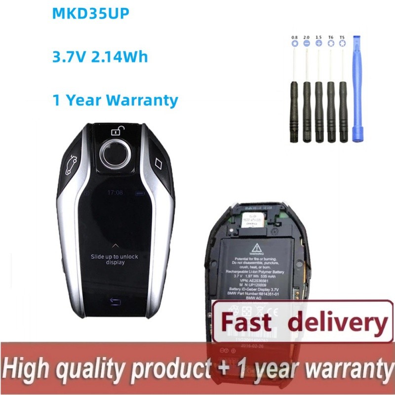 ✿ใหม่ MKD35UP 1ICP3/37/5794429766814351 แบตเตอรี่กุญแจรีโมท LCD สำหรับ BMW GT 5 6 7 X3GT57 i8 X3 X5 