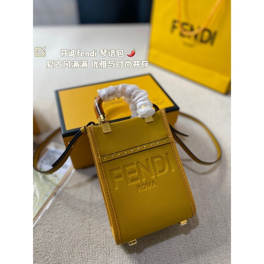 FF F & En Mini Handbag Shoulder Fashion Ladies bag with Box lady bag