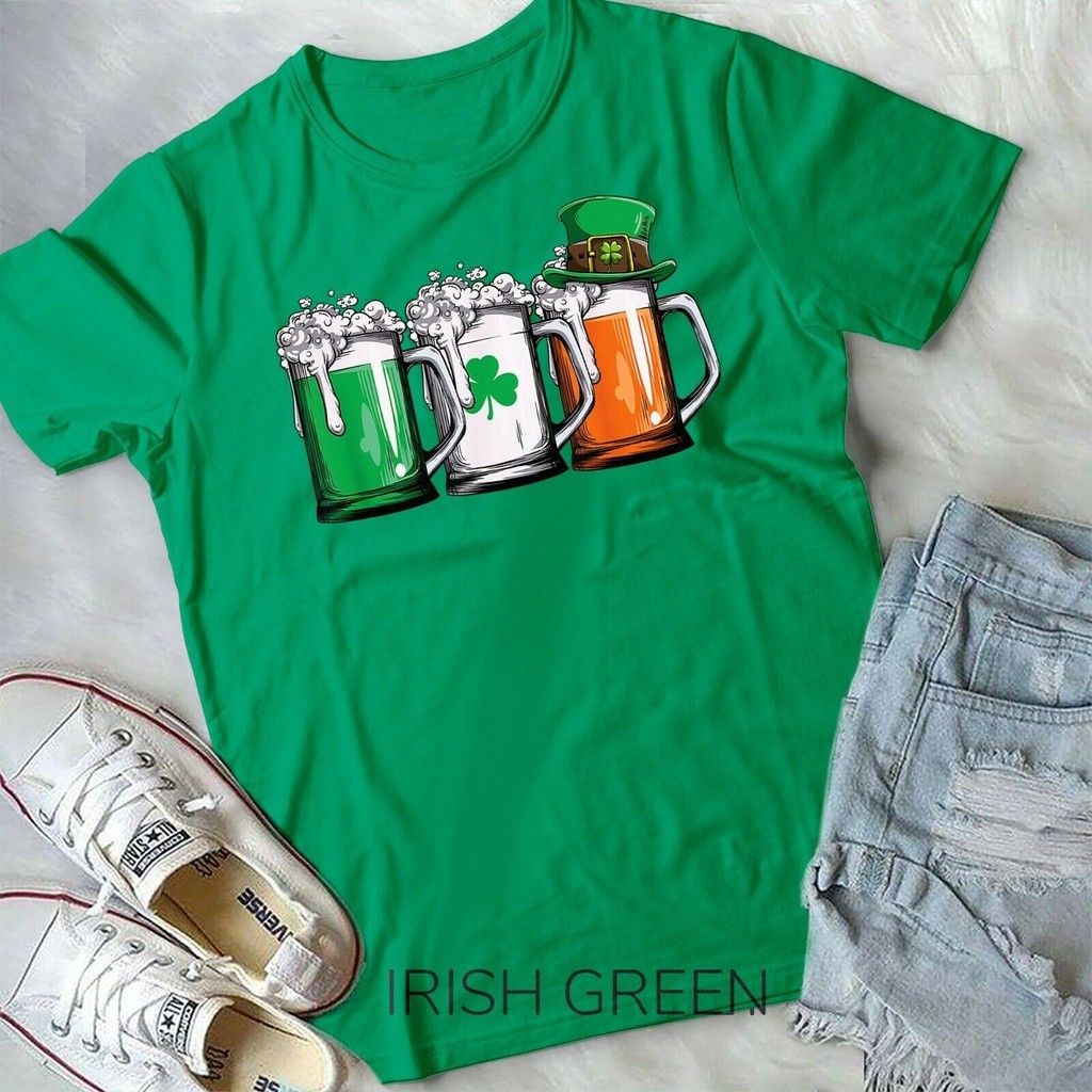Irish Beer Shirt Ireland Flag St Patricks Day Men Gift T-ShirtS-5XL