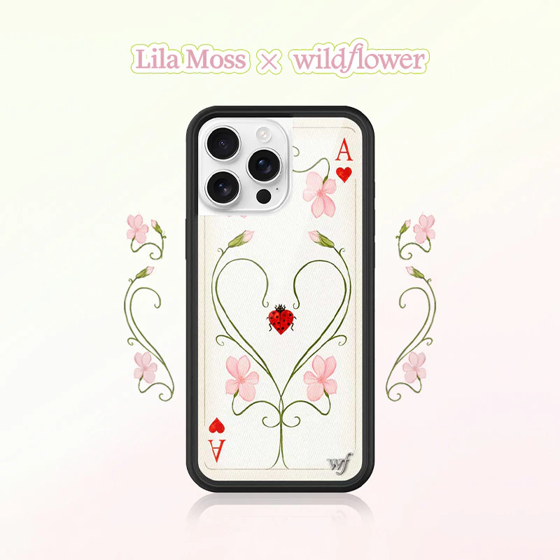 Lila Moss x Wildflower ชื่อร่วม WF Casing เคสโทรศัพท์สําหรับ iPhone 16 15 14 13 12 Pro Max Hard Silicone Anti-Falling กันกระแทกฝาหลังสําหรับ iPhone 14 15 16 Plus