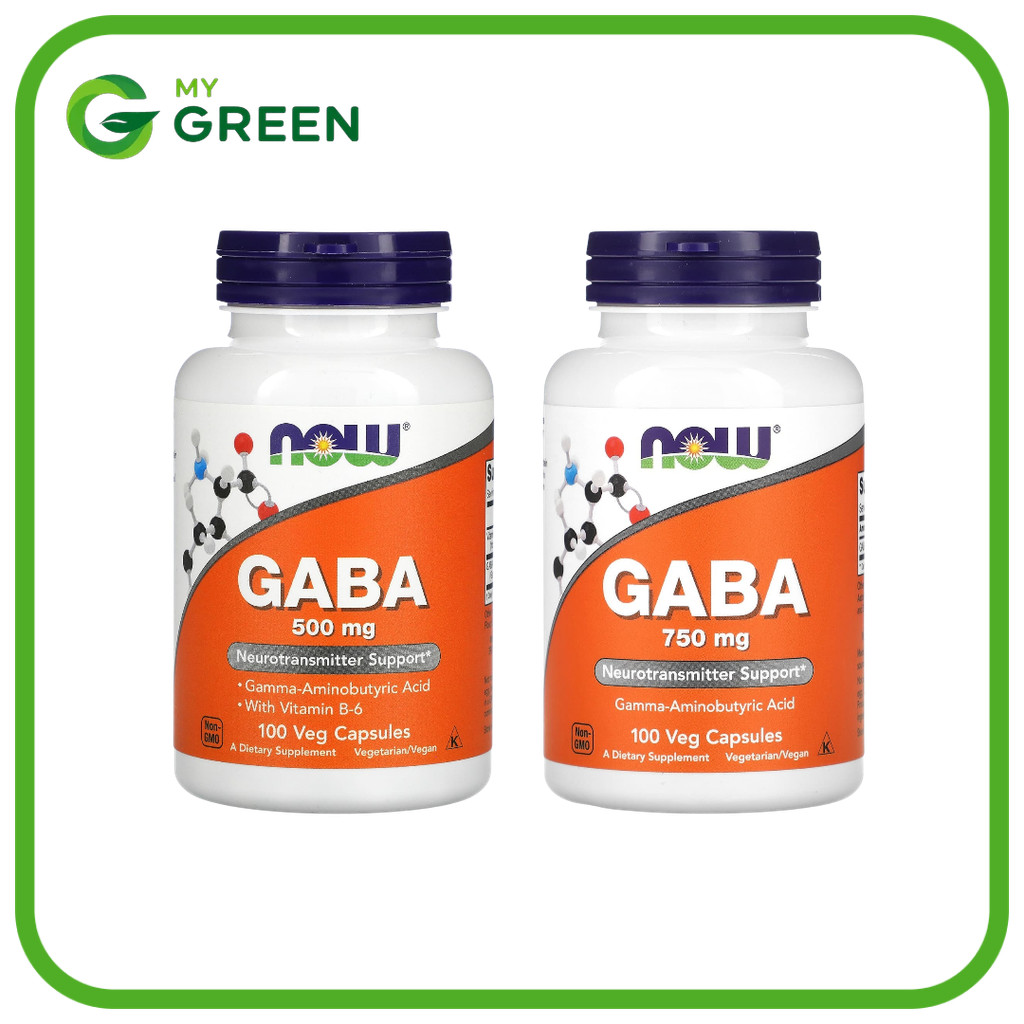 NOW Foods GABA 750 และ 500