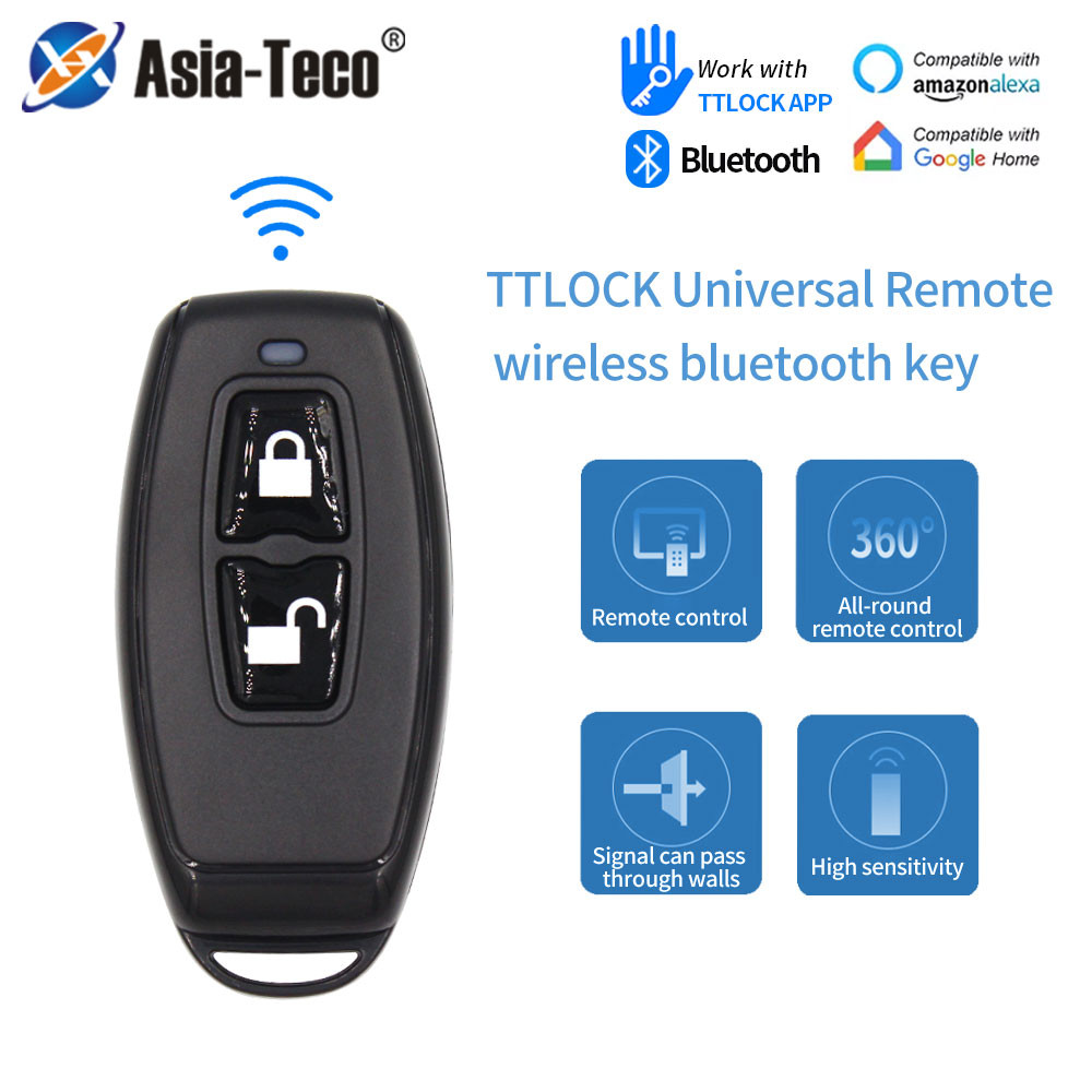 TTlock Key Fob R1 2.4GHz รีโมทคอนโทรลไร้สายสําหรับสมาร์ทล็อคอุปกรณ์เข้าออกประตู TTLock APP 868mhz รีโมทคอนโทรล