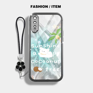 Ybd เคสโทรศัพท์สําหรับ Vivo S1 IQOO NEO 1907 Art Space Dream Star รูปแบบดอกไม้พร้อมเชือกเส้นเล็ก