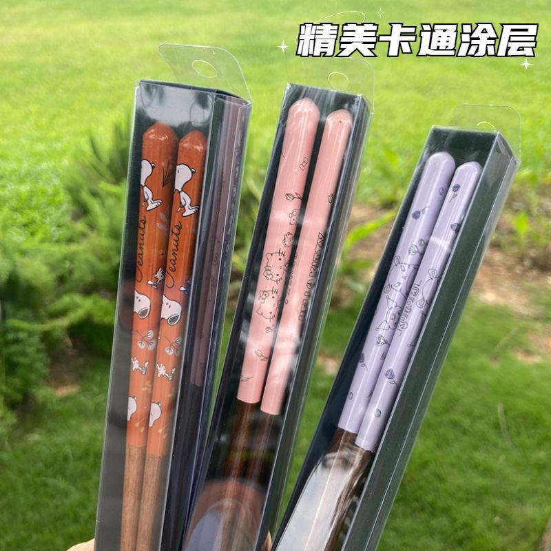 SKATER ญี่ปุ่น进口实木可爱格式 STEEL STEELUS 成人可爱子 SKATER นําเข้าตะเกียบไม้เนื้อแข็งสําหรับใช้ในครัวเรือนจาก