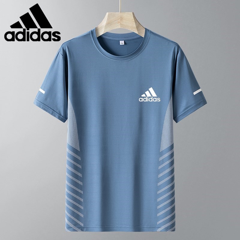 2025 ใหม่ ผ้าไหมน้ําแข็ง กีฬา เสื้อยืด เรียบง่าย สําหรับผู้ชาย คอกลมธรรมดา เกาหลี แขนสั้น ทีเสื้อ สําหรับผู้ชาย ท็อปส์ซู เสื้อผ้า ไม่จํากัดเพศ #JXL-3202-AD