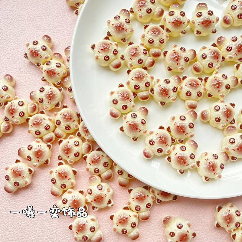 100 ชิ้นในสต็อก แมวสยามอ้วนสุดน่ารัก อุปกรณ์เรซิน DIY เคสโทรศัพท์ กาวครีม กิ๊บติดผม พวงกุญแจ ของเล่นบีบ ของประดับ
