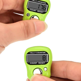 เครื่องนับจำนวนดิจิตอล สวมนิ้วมือ นับบทสวดมนต์ จอ LCD ง่ายต่อการตรวจสอบการอ่านค่า นับจำนวนสุ่มสี