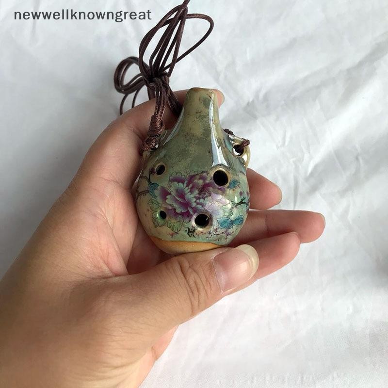 ใหม่wellknowngreat ขลุ่ย Ocarina ขนาดเล็ก 6 หลุม - เครื่องมือเริ่มต้น - จี้เซรามิก CAD