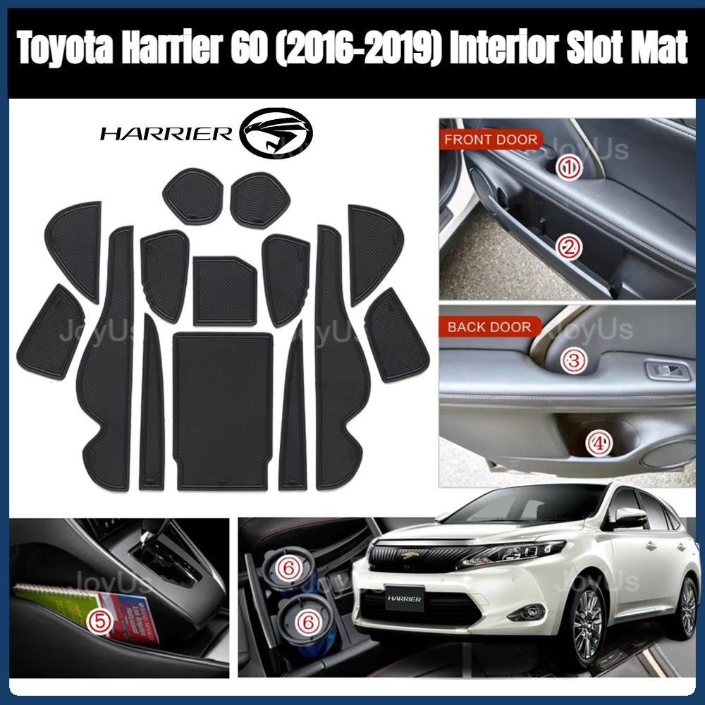 Toyota Harrier 60 (2016-2019) ภายใน Slot Mat Rubber Slot Mat