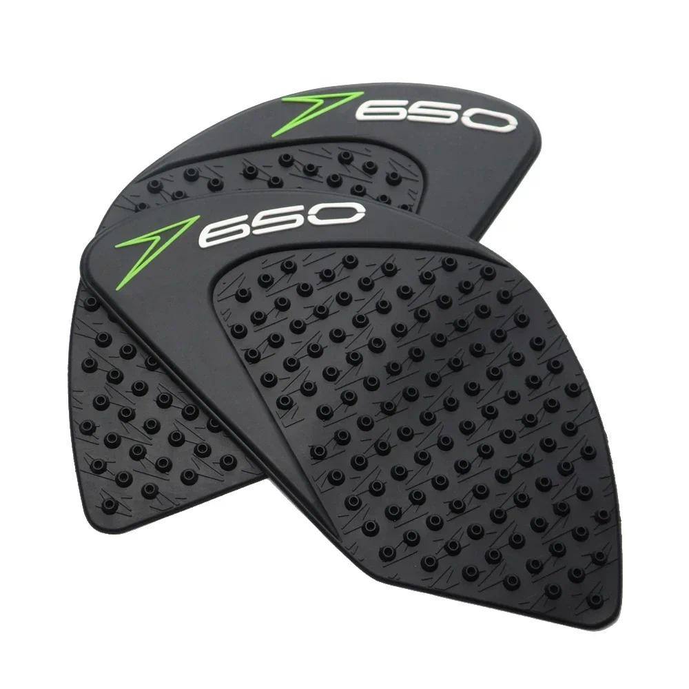 สําหรับ Kawasaki Z650 2017-2018 รถจักรยานยนต์ Protector Anti Slip ถัง Pad สติกเกอร์แก๊สเข่า Traction ด้านข้างตกแต่งกระดาษ Z 650