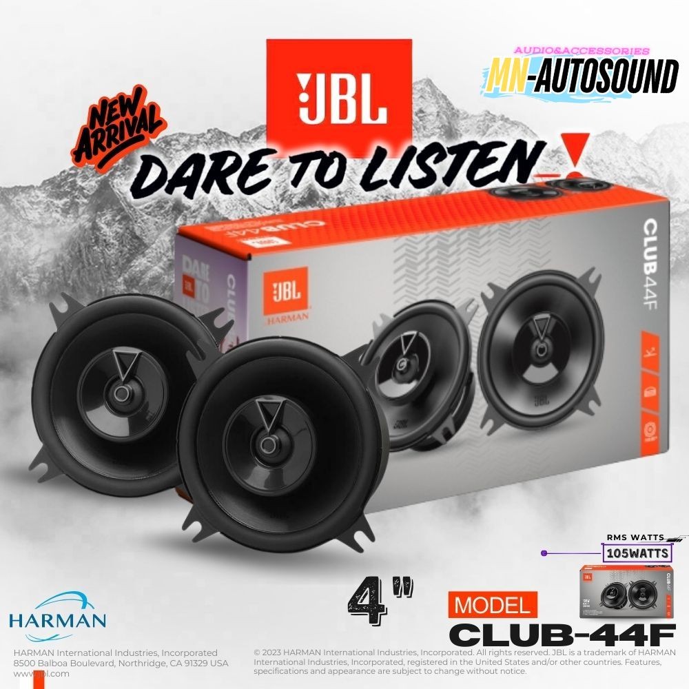 MN SHOP [ลำโพง JBL ของแท้100%] JBL CLUB 44F ลำโพงแกนร่วมติดรถยนต์ coaxial 4นิ้ว 350watts