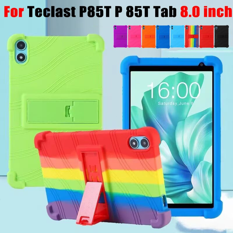สำหรับ Teclast P85T P 85T Tab 8.0 นิ้ว เคสแท็บเล็ตกันตก P85T P 85T Tab 8.0" คุณภาพสูง 4 มุม หนา ซิลิ