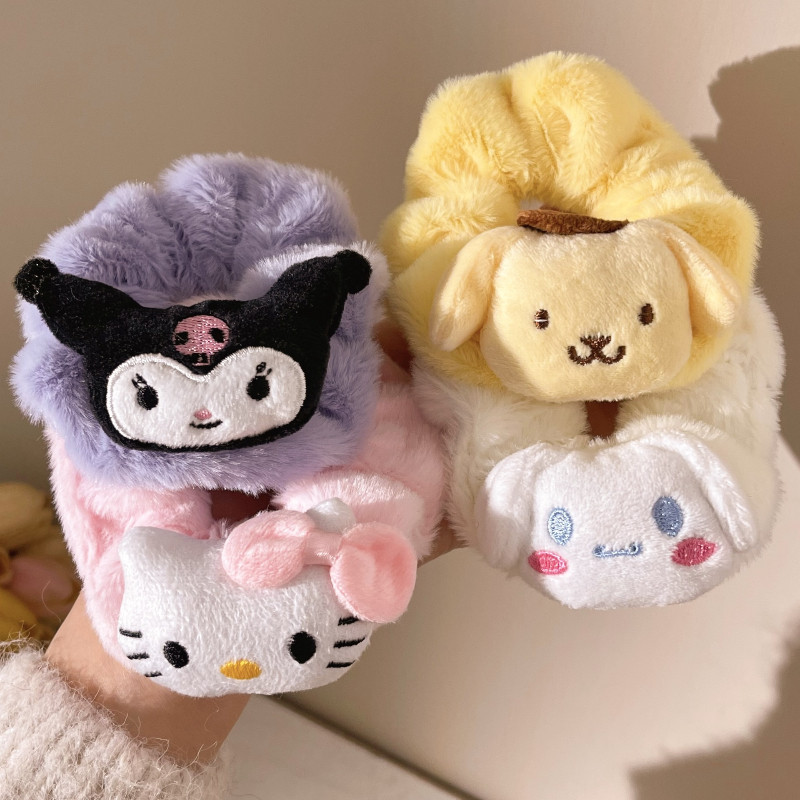 น่ารักอบเชยสุนัขตุ๊กตาขนาดใหญ่ลําไส้ Hairband หญิงการ์ตูน Sanrio Kuromi Hairband