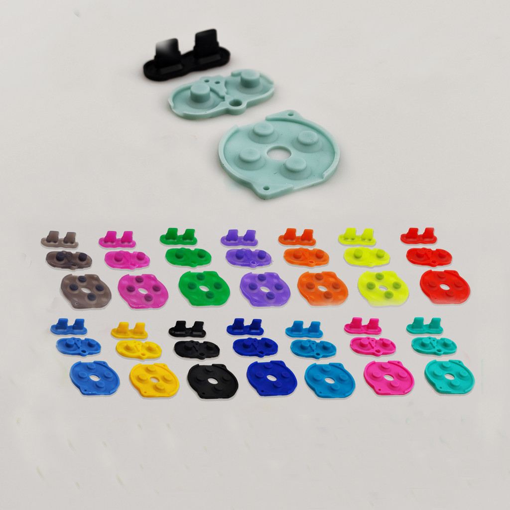 Nslikey แผ่นยางซิลิโคนนิ่ม คุณภาพสูง สําหรับ Nintendo Gameboy Color GBC Conductive 1 ชุด