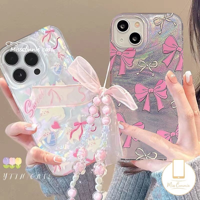 เคสโทรศัพท์มือถือ ลายโบว์ หัวใจ แมวน่ารัก สําหรับ Redmi 13C 12C 12 9T A1 10C 10A 9 9A A2 10 9C NFC Note 13 11 8 10 12 9 10s 11s Pro Max Poco C65 X6 X5 M3 Mi 12 11 Lite สร้อยข้อมือเลเซอร์ แบบนุ่ม ใส่บัตรได้