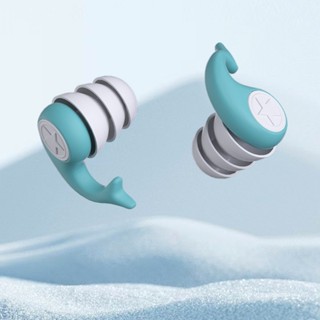 สินค้าใหม่ ที่อุดหูกันน้ํา ที่อุดหูซิลิโคนตัดเสียงรบกวน หอพั…