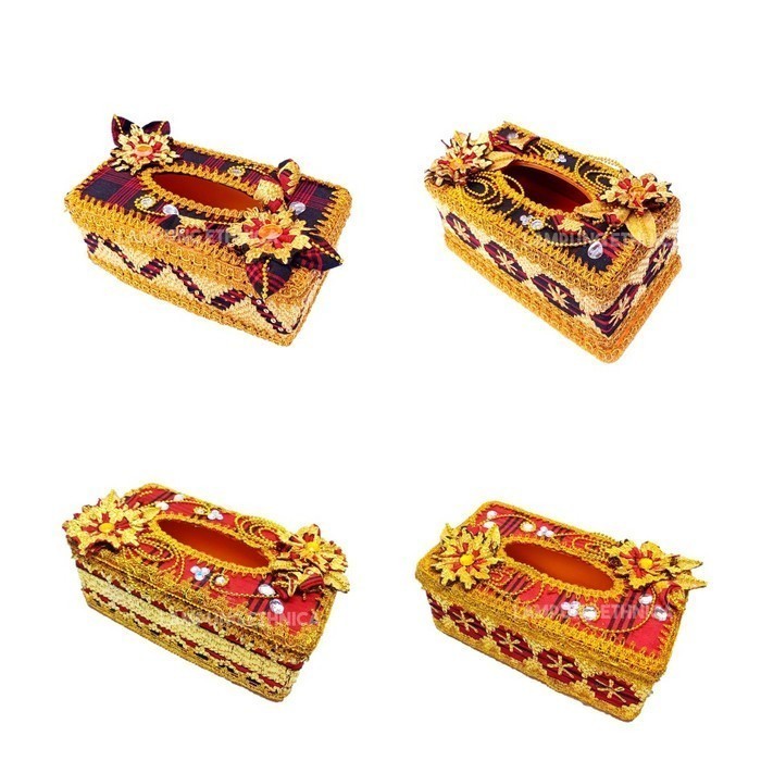 GMGY Ethina Traditional Tapis Tissue Box with Star Motif LPE1O2