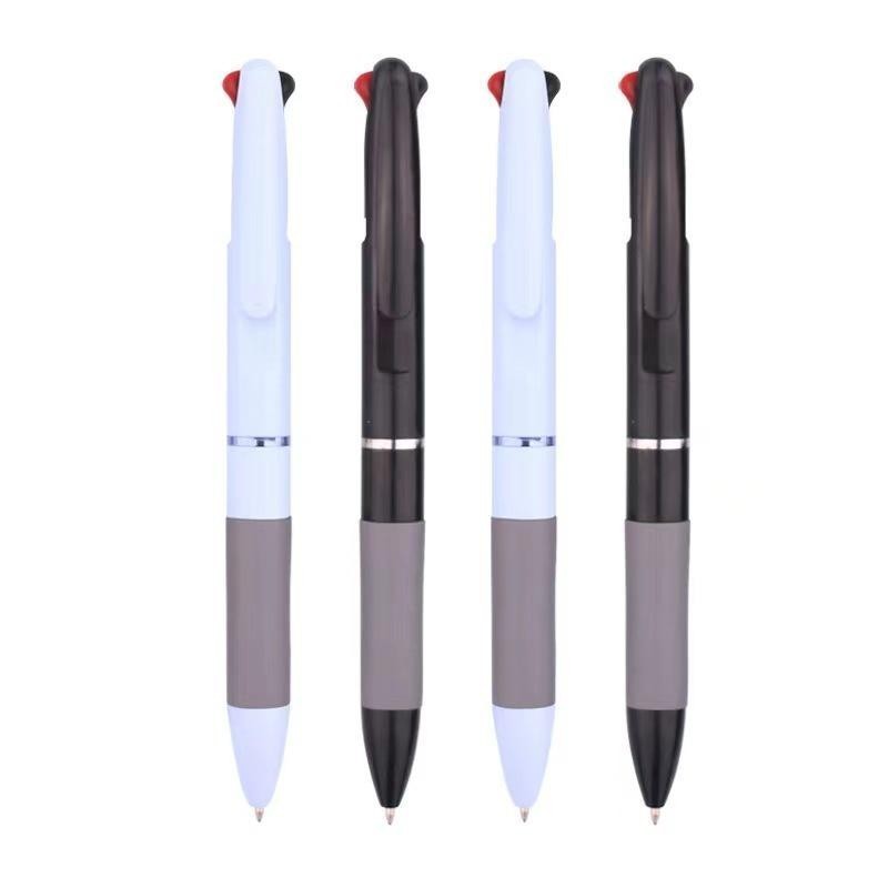 3-in-1 ปากกาลูกลื่น 0.5 มม. หลากสี พับเก็บได้ สําหรับนักเรียน พยาบาล สํานักงาน คนงาน สีดํา น้ําเงิน แดง