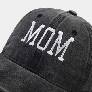 Dealshop Distressed Faded Cap, กระบังหน้าแบบปรับได้ DAD MOM เย็บปักถักร้อยเบสบอลหมวก, Hiphop Vintage ครีมกันแดดหมวก