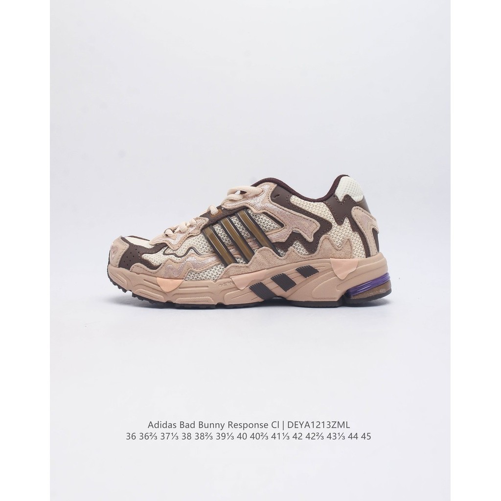 Bad Bunny X Adidas Originals Response CL Retro Casual Running Shoes   Unisex Old School Sneakers รองเท้าผ้าใบผู้ชาย รองเ