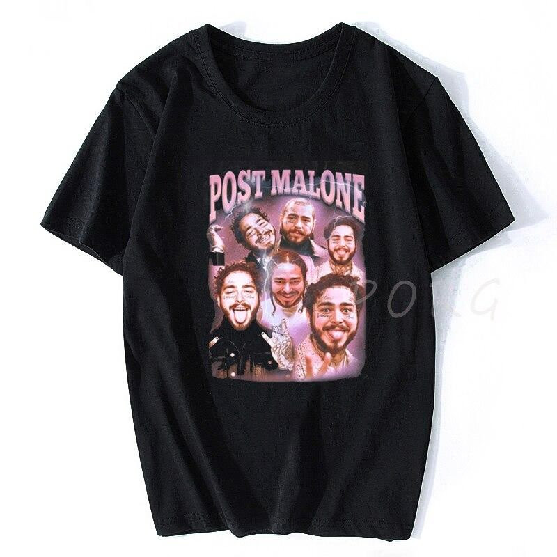 【Hot】 Post Malone Rapper Hip Hop Harajuku Fashion Oversize Clothes Aesthetic Japanese Gothic Unisex