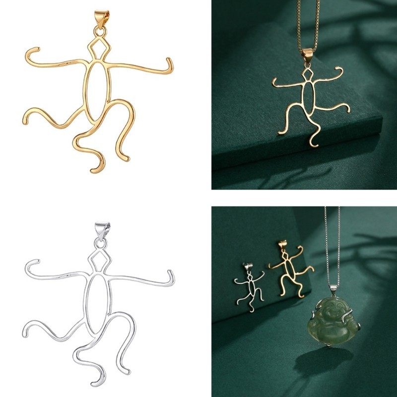 Noe จี้ที่ใช้งานได้จริงขาตั้งสร้อยคอทําฐานวัสดุโลหะผสม Cabochon Base