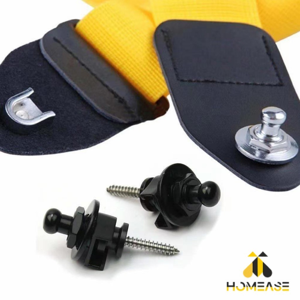 HA หมุดยึดสายกีตาร์ หมุดล็อคสายสะพาย อุปกรณ์เสริมกีตาร์ Guitar Strap Locks Buttons ราคา ถูกที่สุด ดีลบีเคเค แกลเลอรีภาพที่ 4