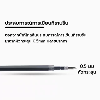 ปากกาเจล"แบบกด" ขนาด 0.5 mm มีสามสี เขียนลื่นมาก เครื่องใช้สำนักงาน เครื่องเขียนนักเรียน ปากกาเจลสีน้ําเงิน gel pen