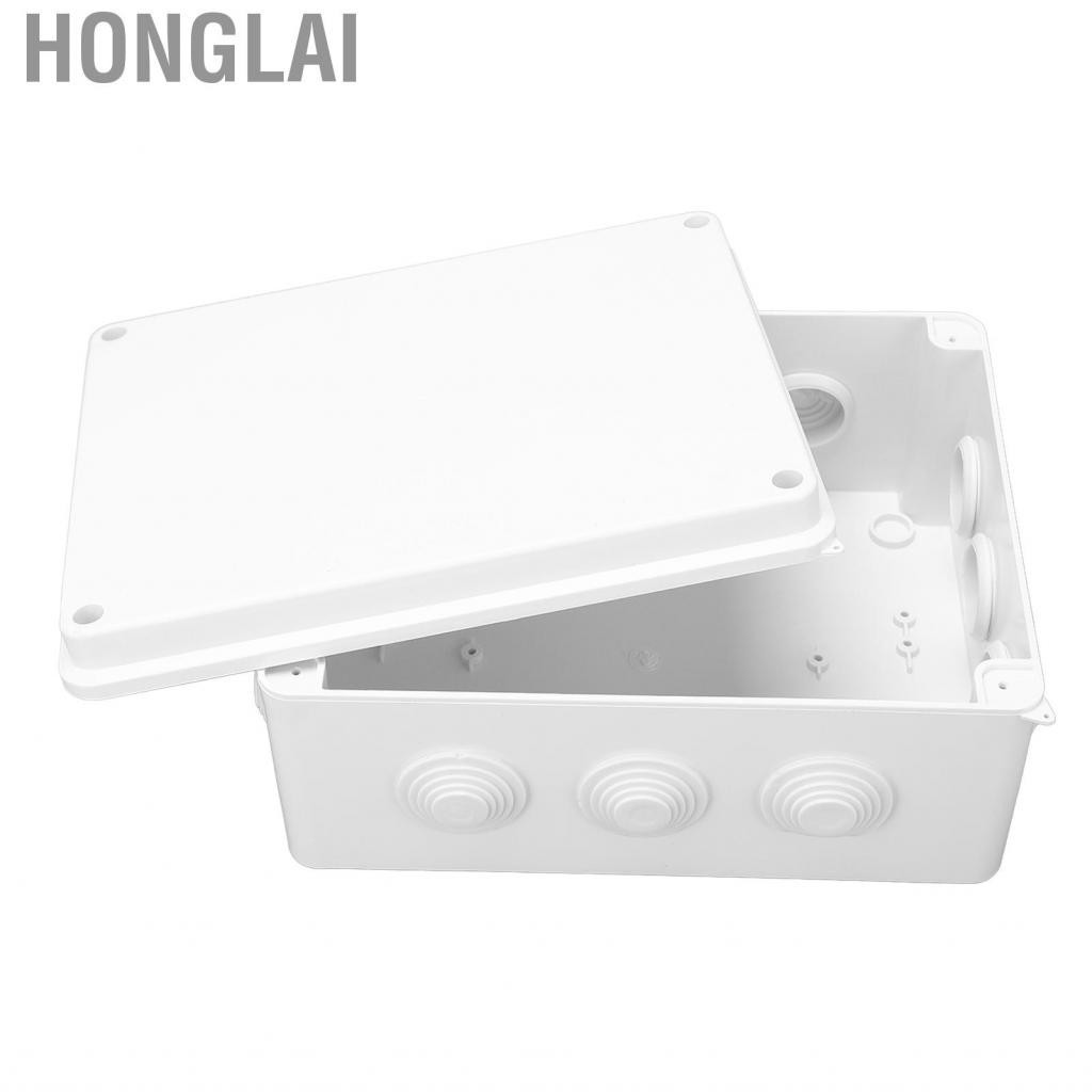 Honglai Indoor Project Box Outdoor Junction IP65 Waterproof Rain Proof 255x200x120mm Universal Electrical Enclosure with Rubber