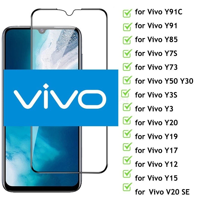 ฟิล์มกระจก Vivo เต็มจอ 9D ของแท้! Y15s Y20 y12s y3s V15 pro Y72 Y11 Y15 Y17 Y30 Y31 v19 Y95 Y91 Y50 