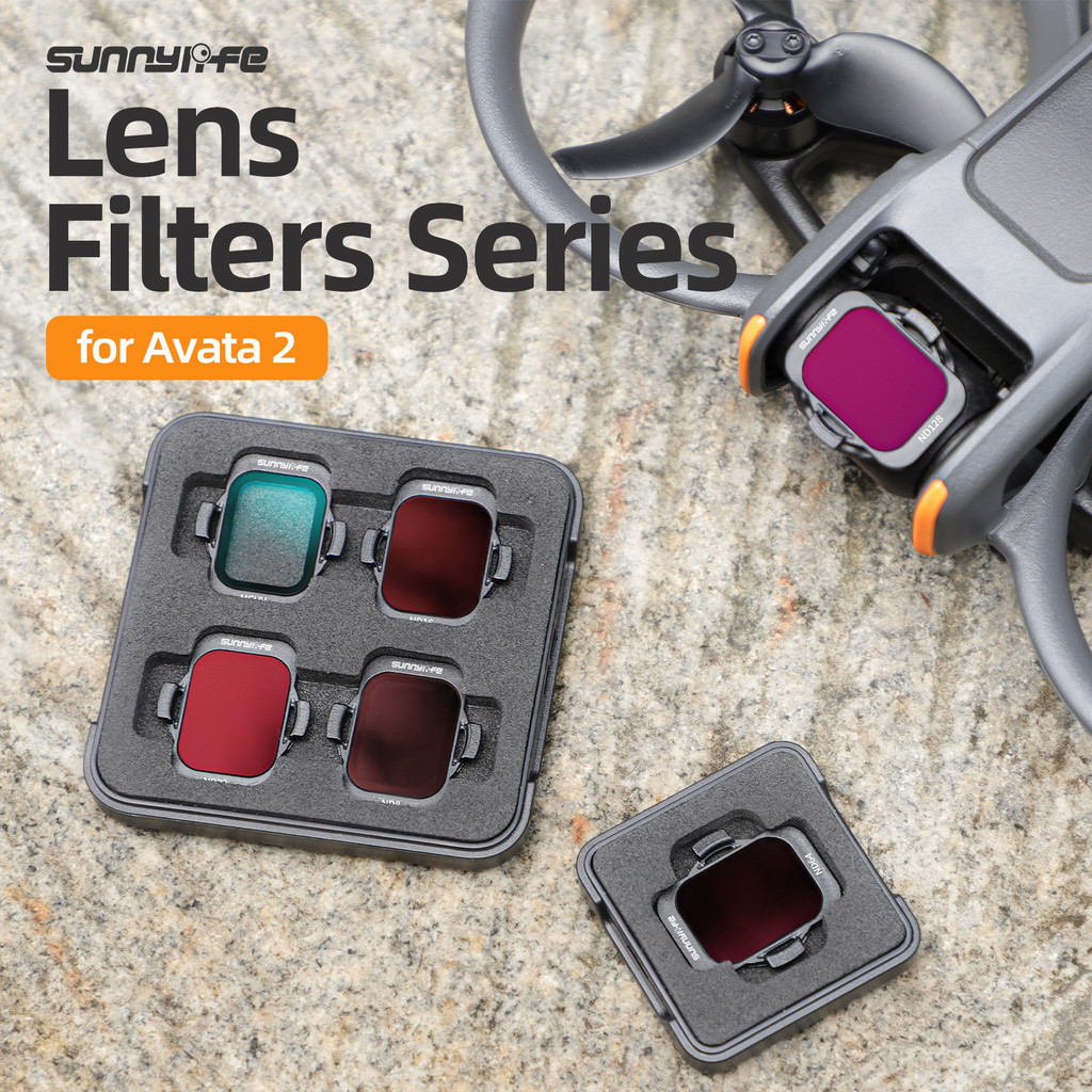 Sunnylife สําหรับ DJI AVATA 2 กรอง Series ND 8 16 32 64 ND128 ND กรอง MCUV กรองสําหรับ DJI AVATA 2 อ