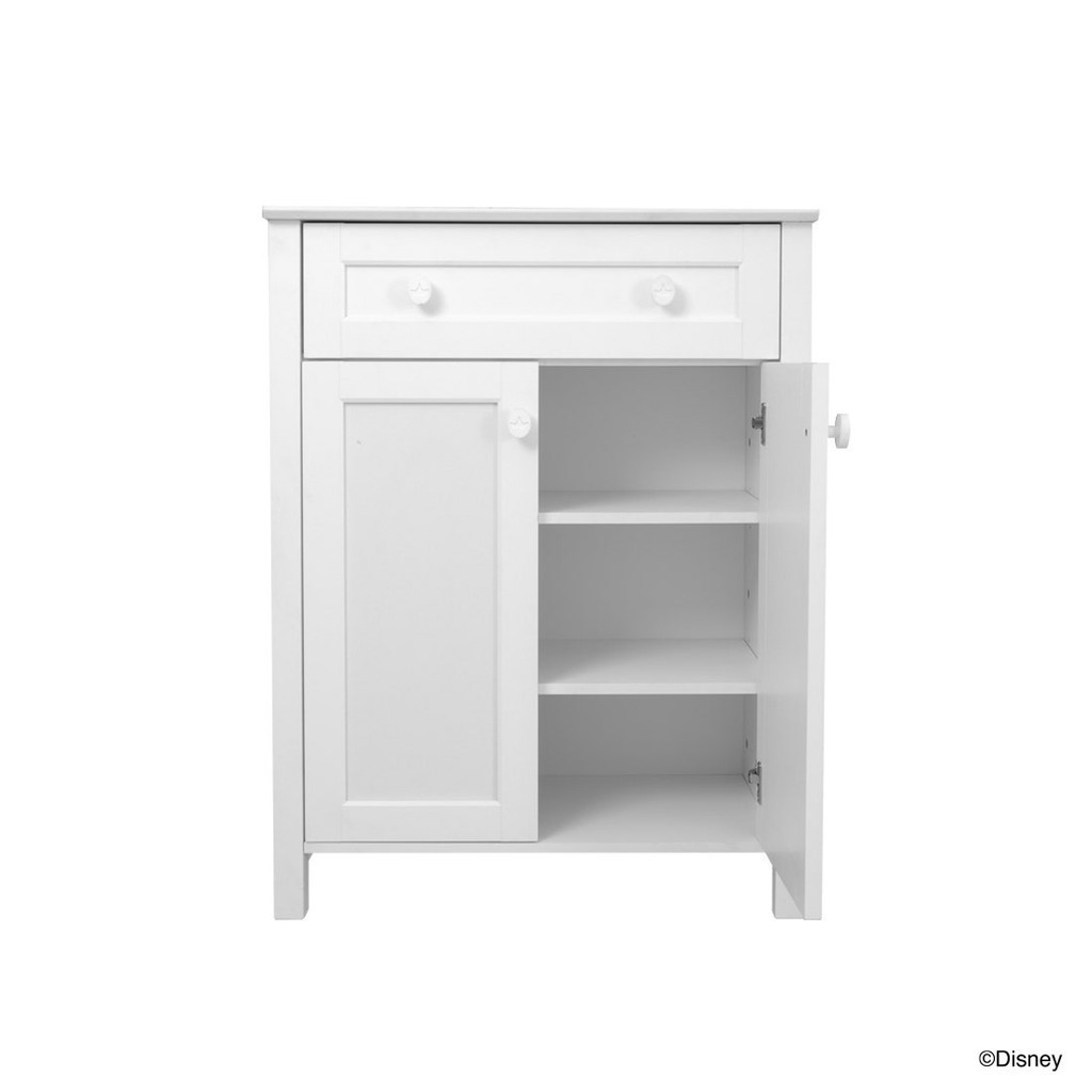 SB Design Square ตู้เตี้ย DISNEY รุ่น PRINCESS/80 cm. สีขาว (80x43x105 ซม.)  แบรนด์ DISNEYHOME - รูปที่ 3