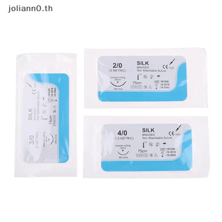 Joliann0 12PCS Surgical Silk Thread Suture Surgical Practice Kit th