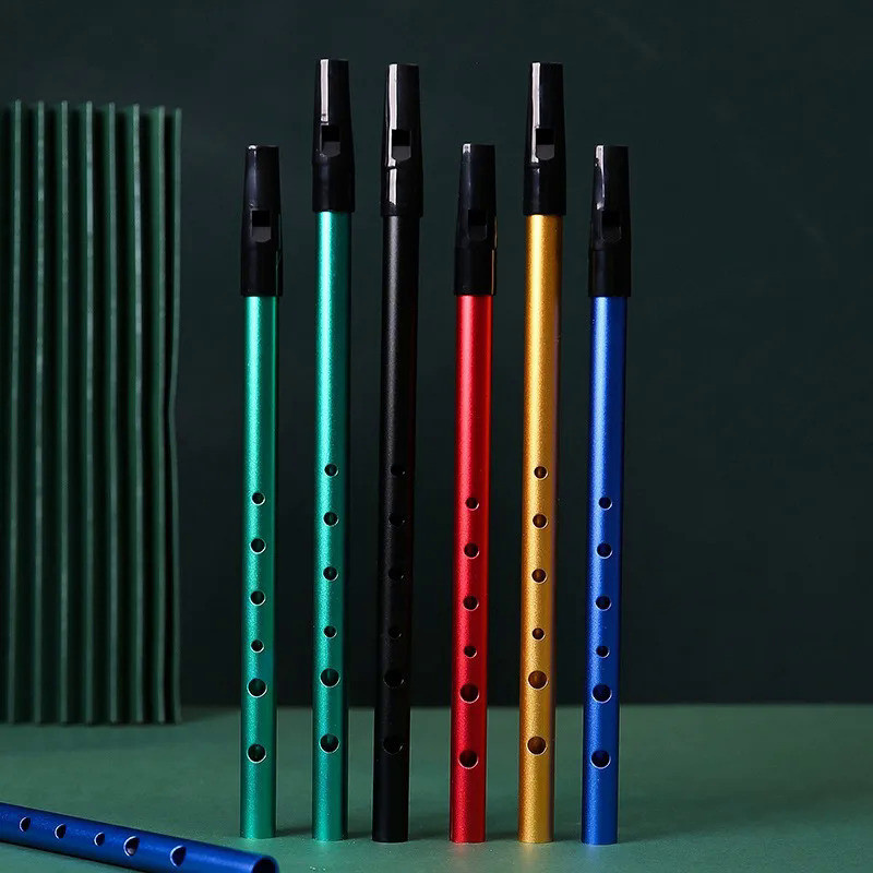 Irish Whistle Flute C Key D Key Ireland Tin Penny Whistle 34cm/30cm 6Hole Flute Instrument Portable 