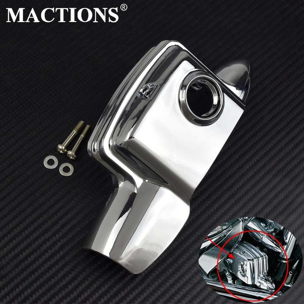 YJ Motorcycle Chrome Rear Brake Master Cylinder Cover ABS Plastic For Harley Touring Road Glide Road King Street Glide F