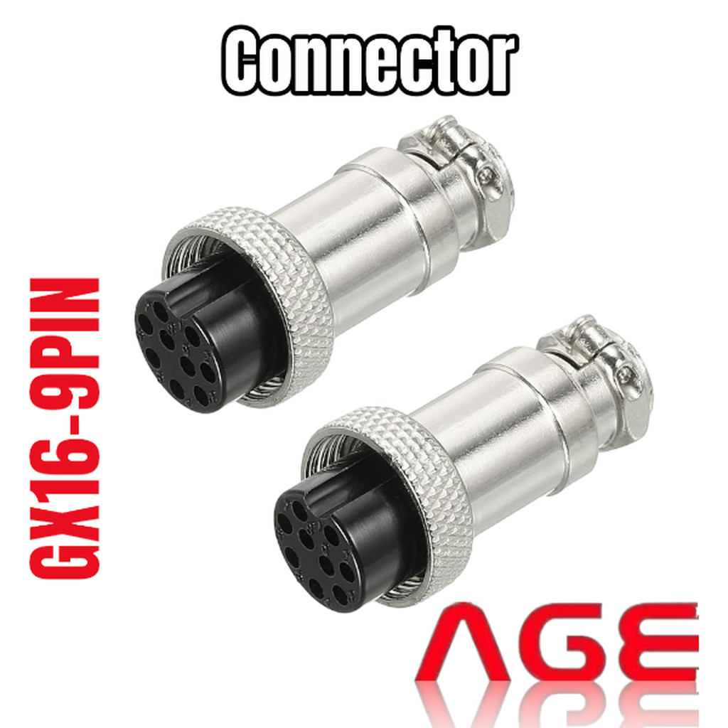 GX16-9PF 9-PIN METAL CONNECTOR FEMALE PLUG