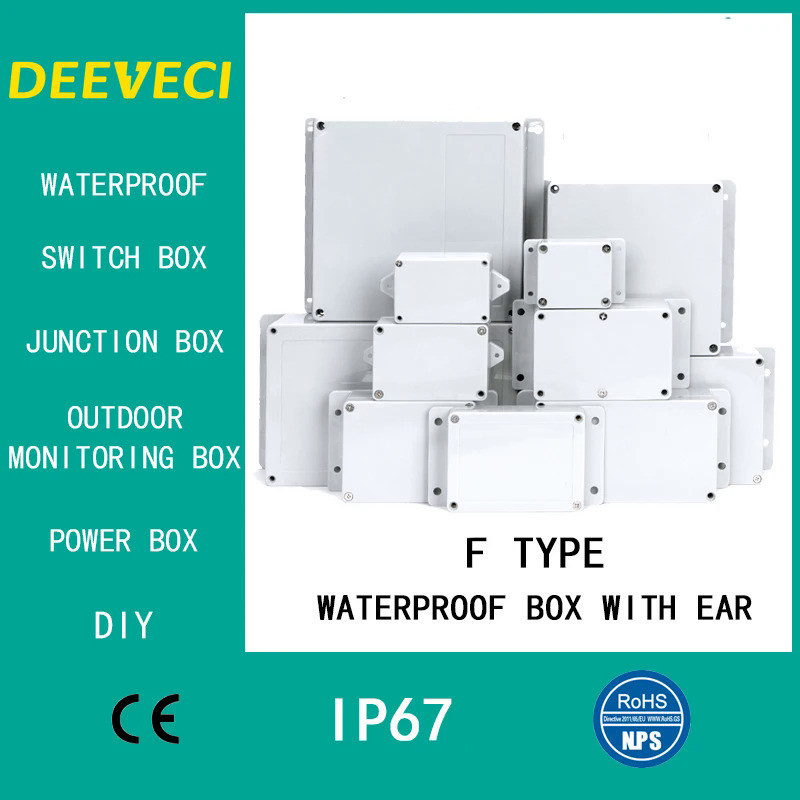 IP67 Waterproof Enclosure Plastic Box Electronic Project Outdoor Instrument Electrical Project Box J