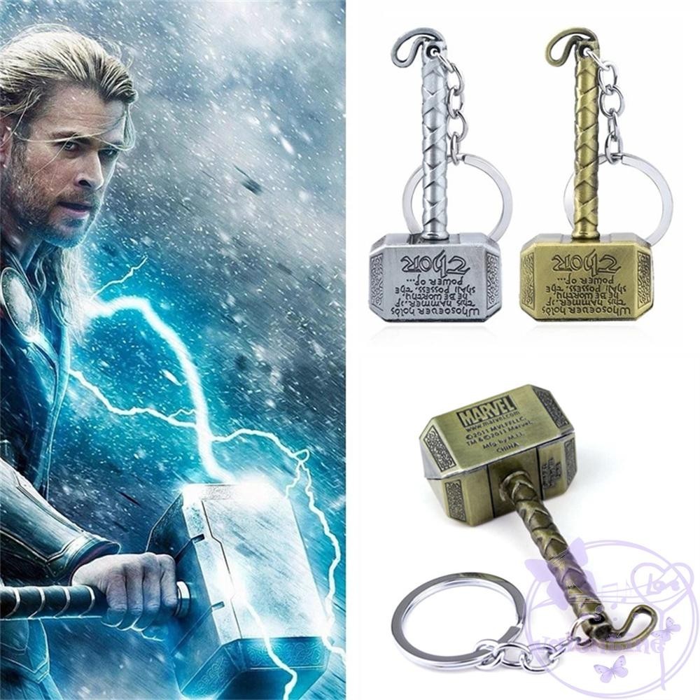 Valentine Thor ค ้ อนพวงกุญแจ Action Figure ของเล ่ นพิเศษ Dark World Ragnarok Keyholder พวงกุญแจเครื ่ องประดับ Norse ตํานาน